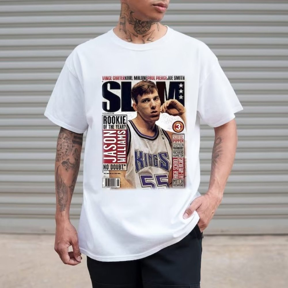 Jason 'White Chocolate' Williams Kings NBA Slam Inspired Unisex T-Shirt
